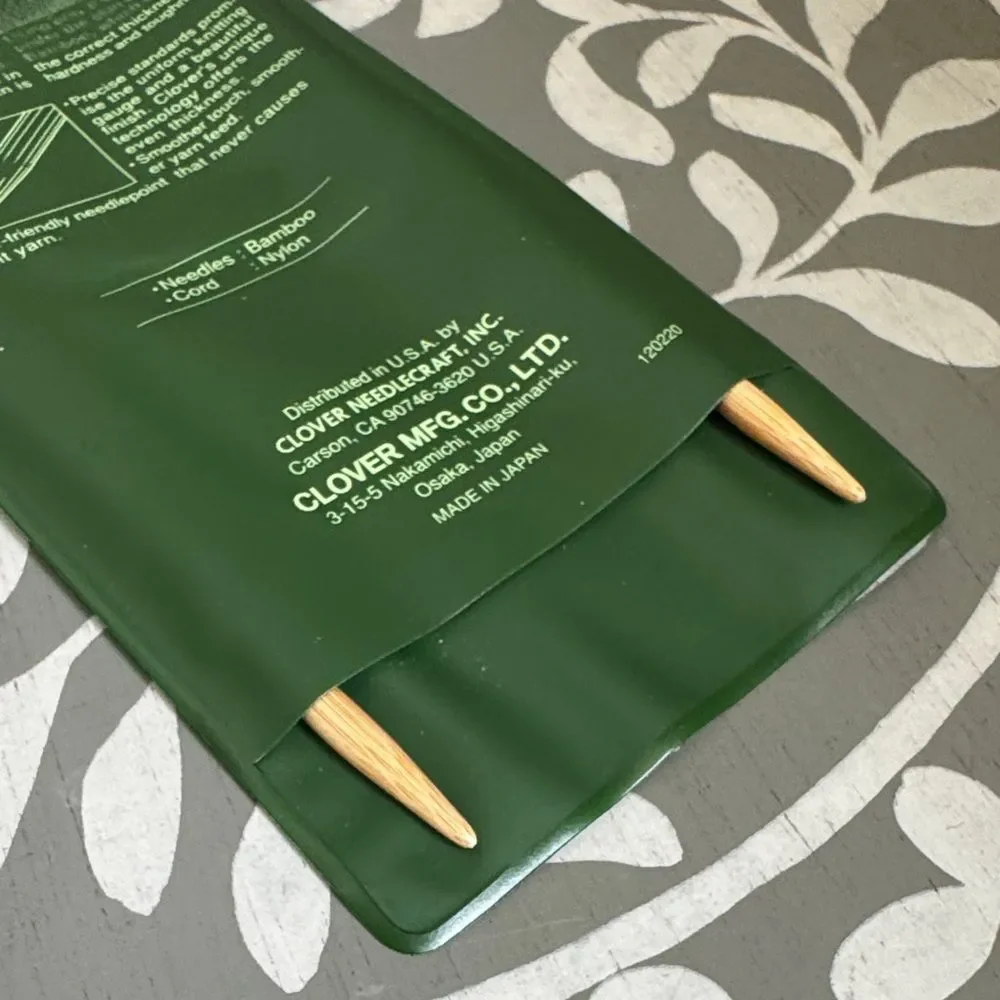 Clover Bamboo Circular Knitting Needles sz 7, 4.5mm, 24” NWT